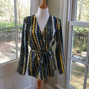 House of Harlow 1960 x Revolve silky blouse